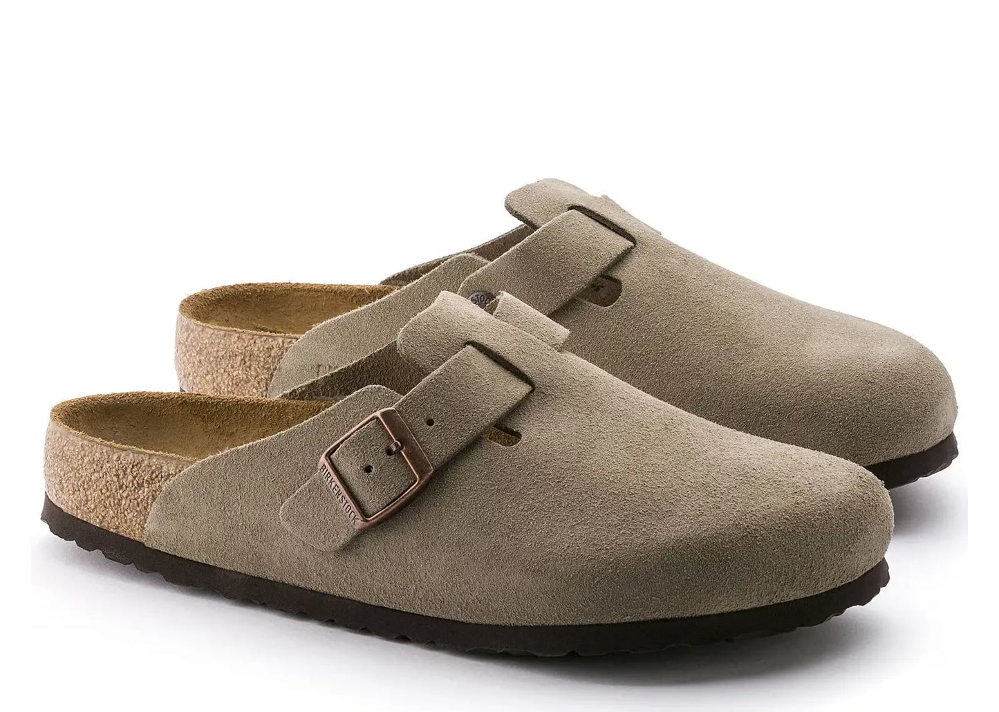 Boston Soft Footbed Suede Taupe