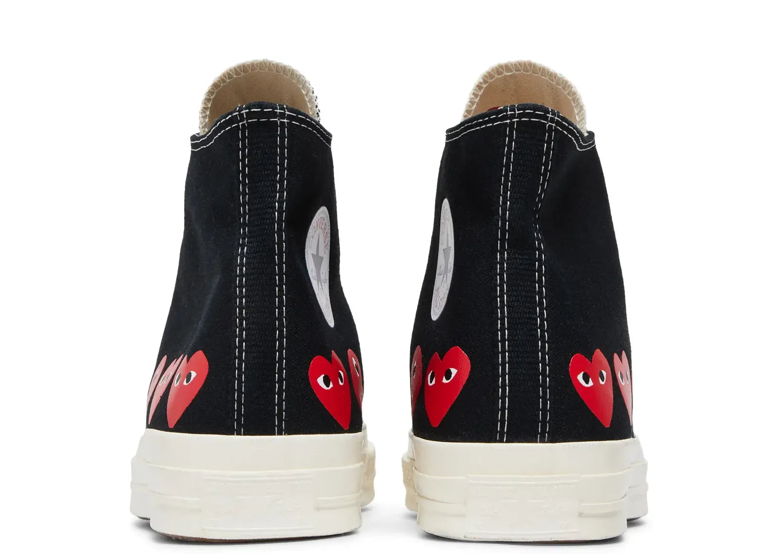 Chuck Taylor All Star 70 Hi Comme des Garcons PLAY Multi-Heart Black