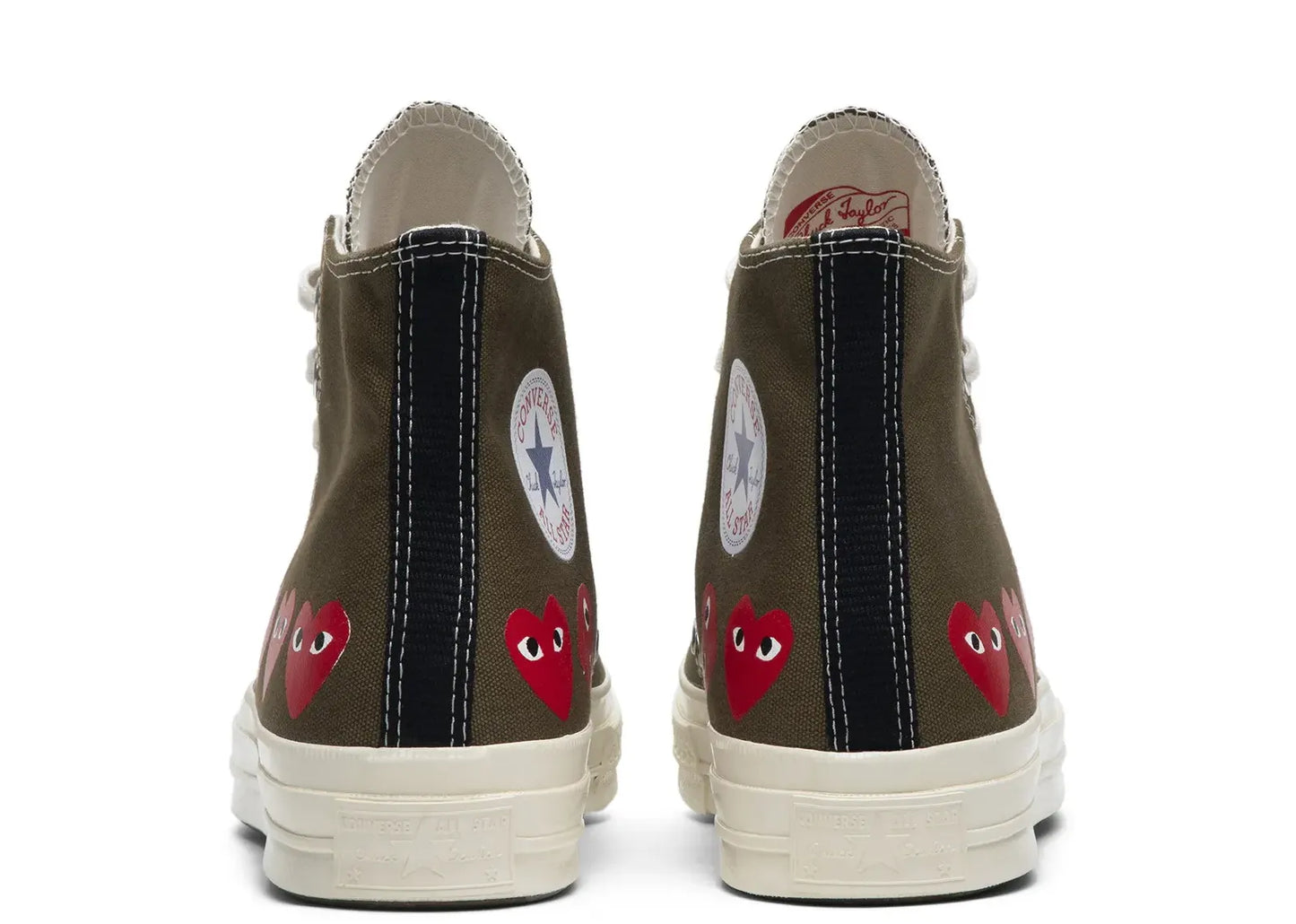 Chuck Taylor All Star 70 Hi Comme des Garcons PLAY Multi-Heart Green