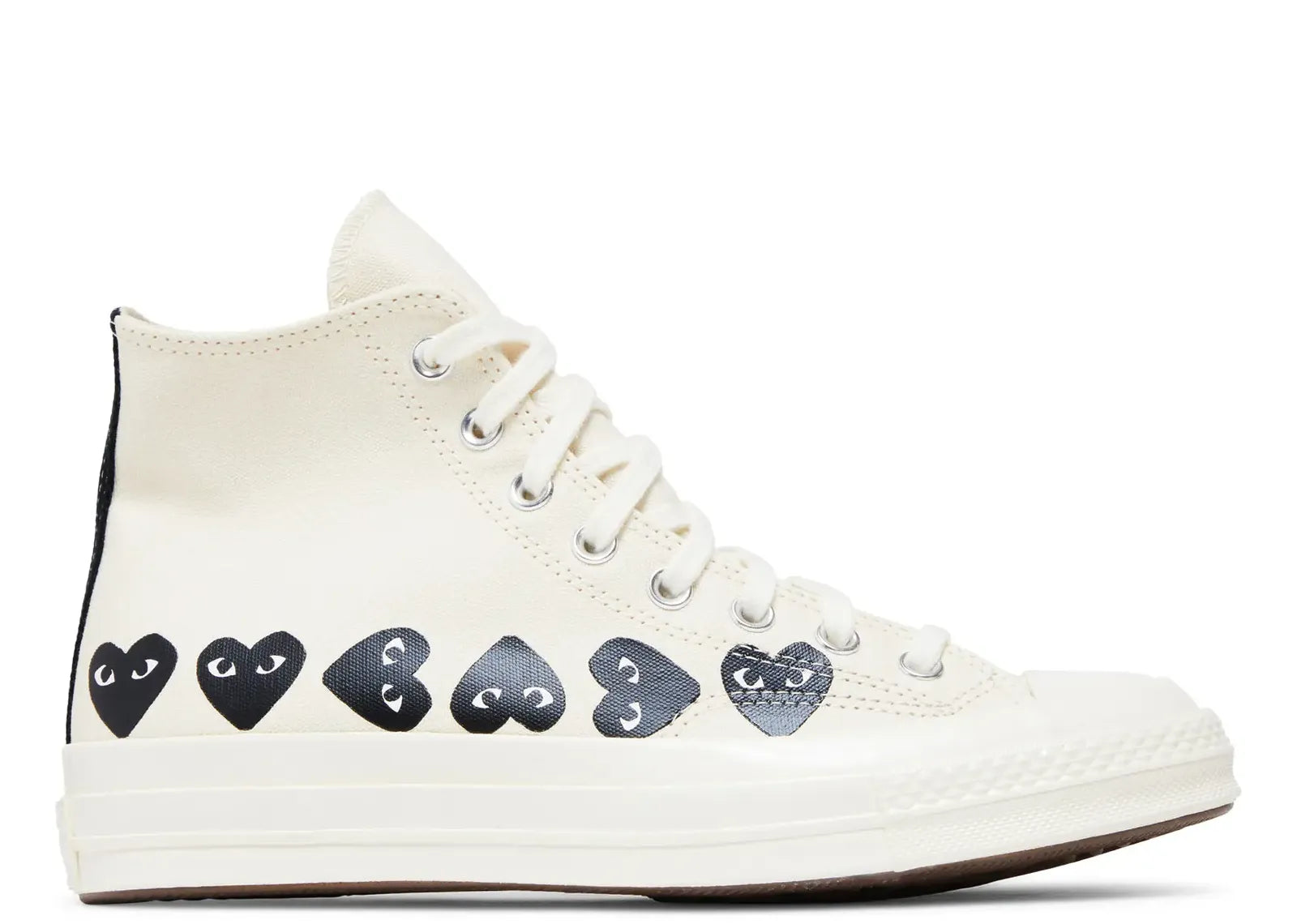 Chuck Taylor All Star 70 Hi Comme des Garcons PLAY Multi-Heart Milk