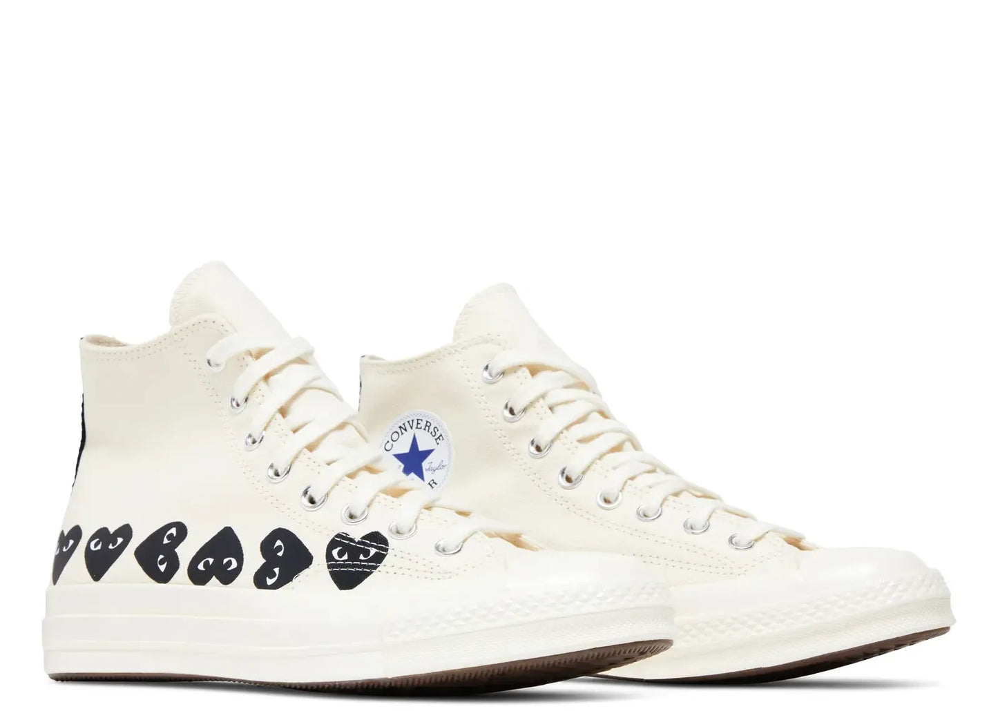 Chuck Taylor All Star 70 Hi Comme des Garcons PLAY Multi-Heart Milk