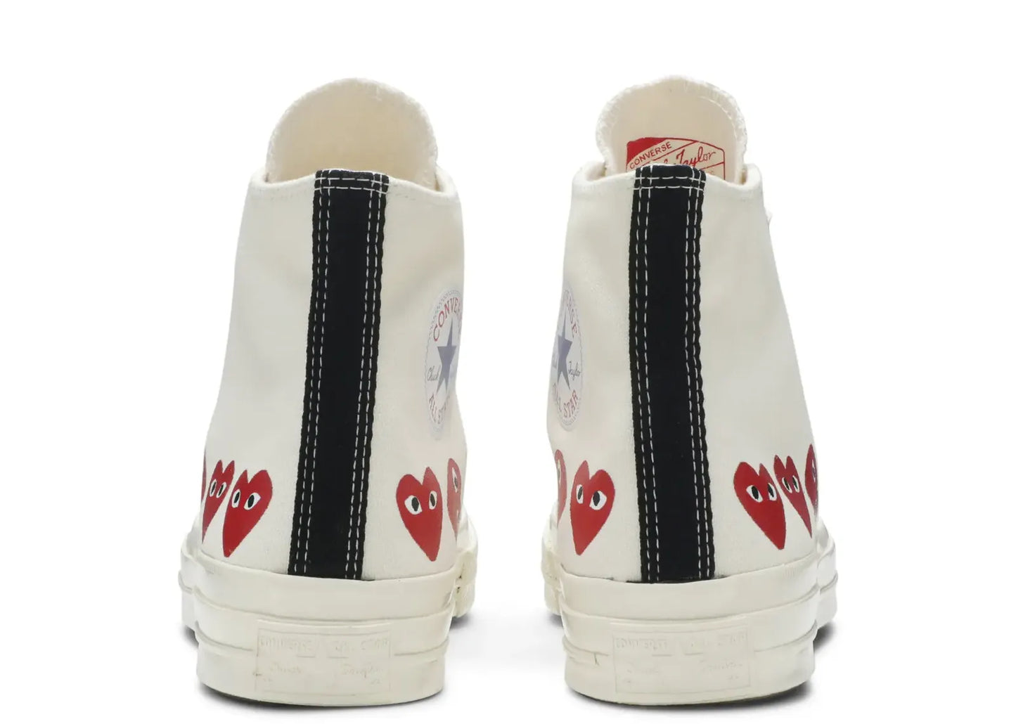 Chuck Taylor All Star 70 Hi Comme des Garcons PLAY Multi-Heart White