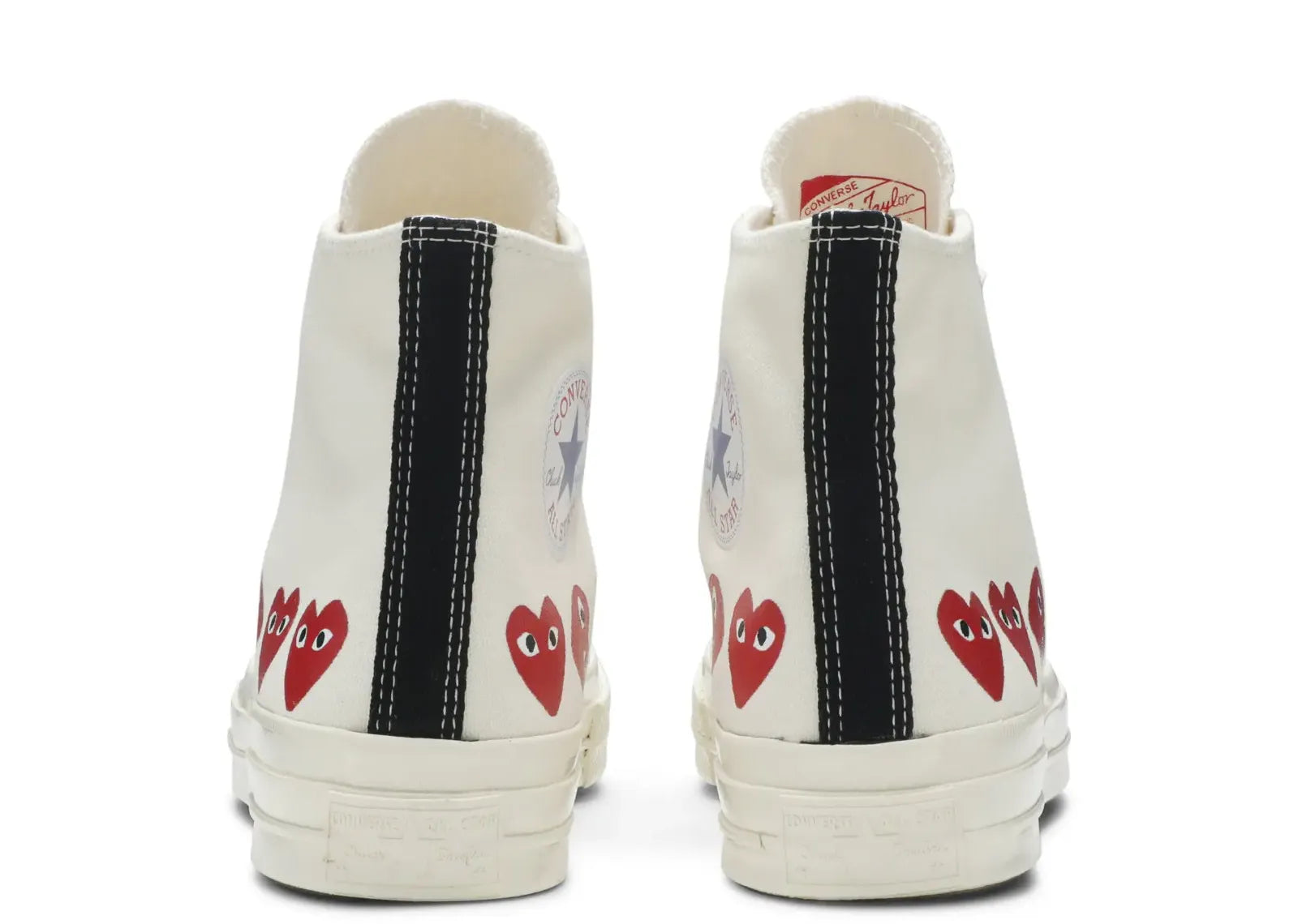 Chuck Taylor All Star 70 Hi Comme des Garcons PLAY Multi-Heart White