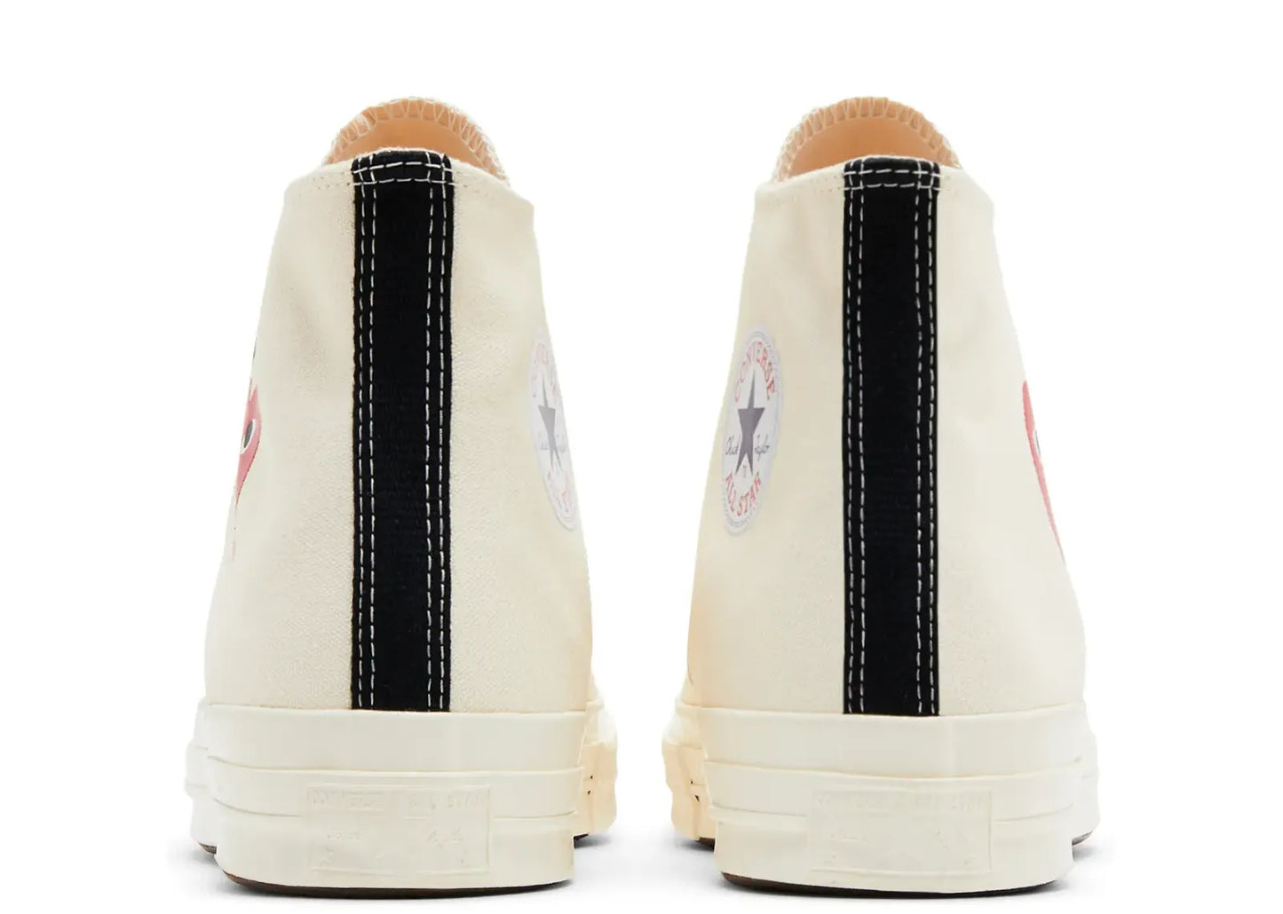 Chuck Taylor All Star 70 Hi Comme des Garcons PLAY Single Heart Milk