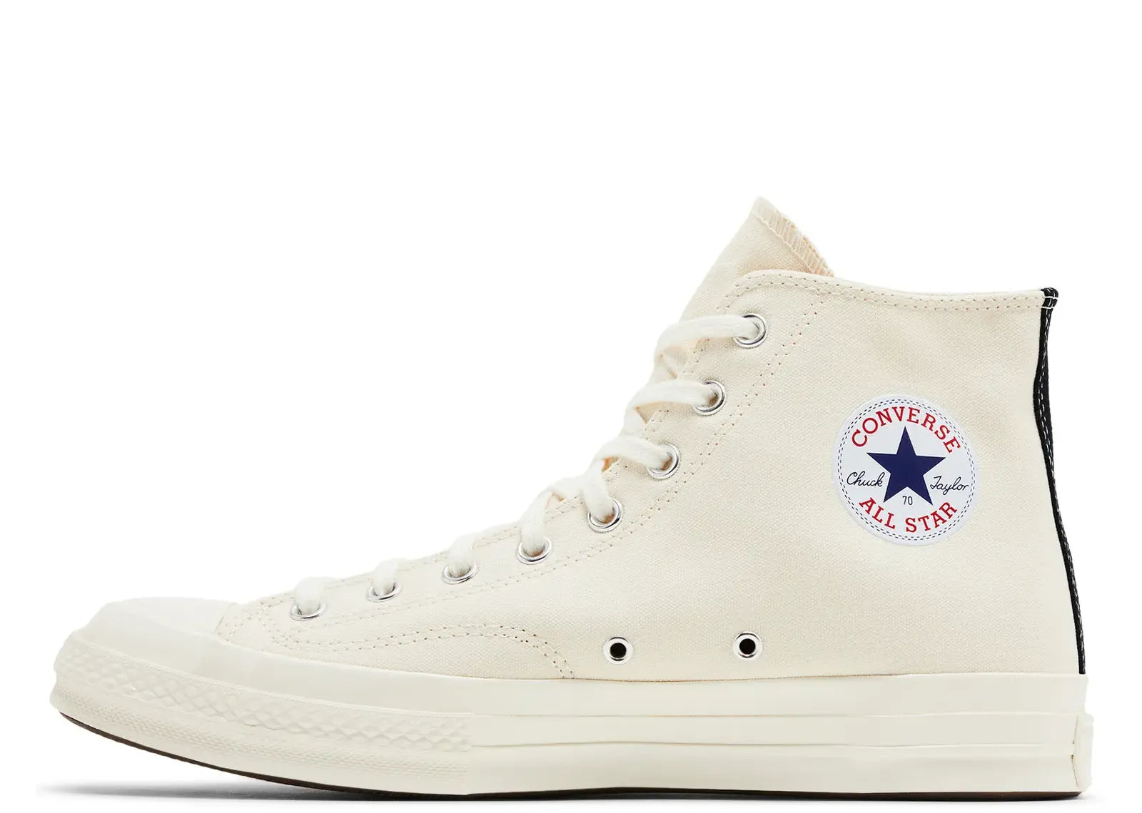 Chuck Taylor All Star 70 Hi Comme des Garcons PLAY Single Heart Milk
