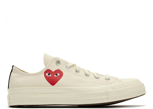 Chuck Taylor All Star 70 Ox Comme des Garcons PLAY Single Heart Milk