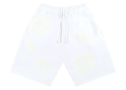 Mono Cotton Wreath Shorts White