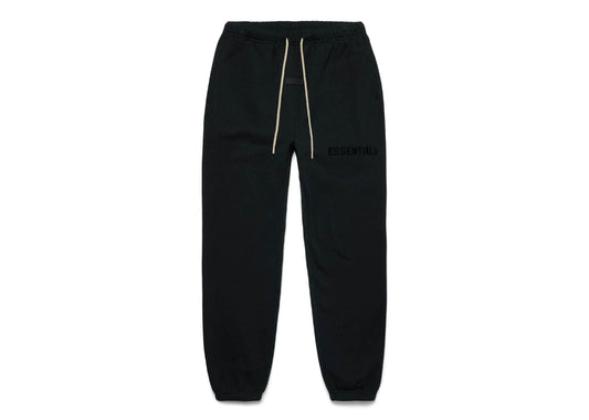 Essentials Cream Drawstring Sweatpant Jet Black