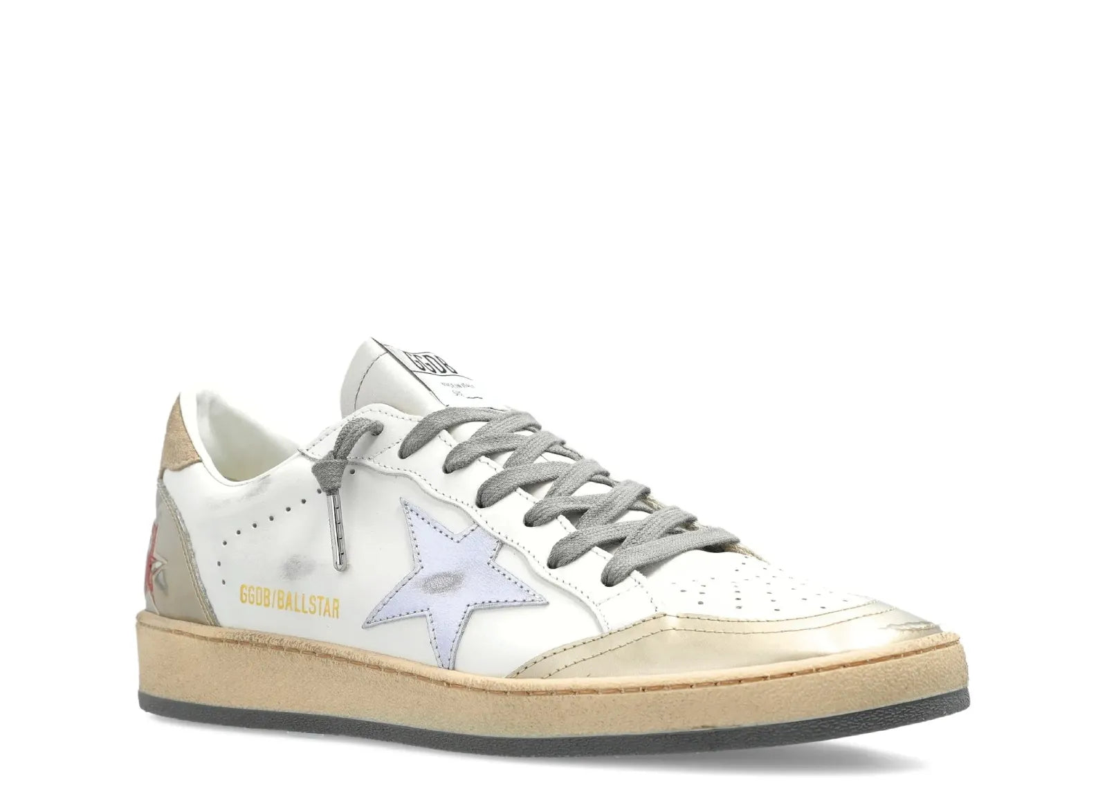 Ball-Star White Leather Silver Star (W)