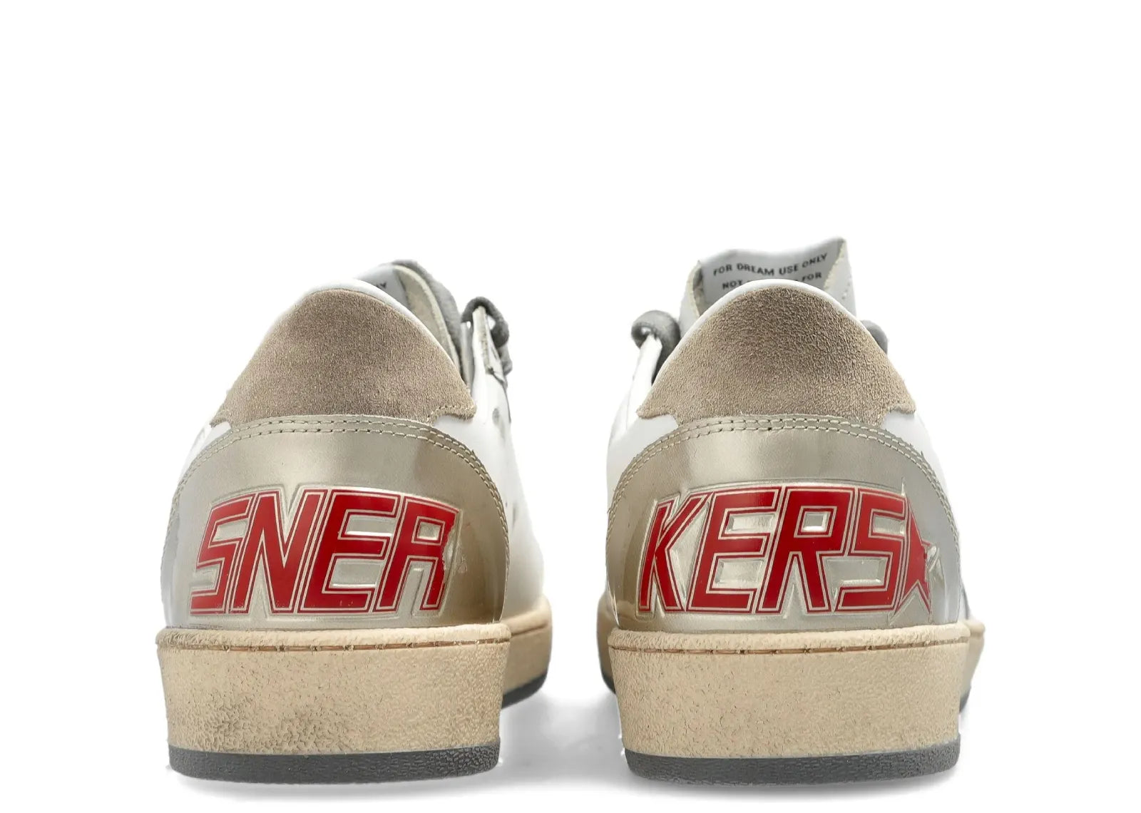Ball-Star White Leather Silver Star (W)