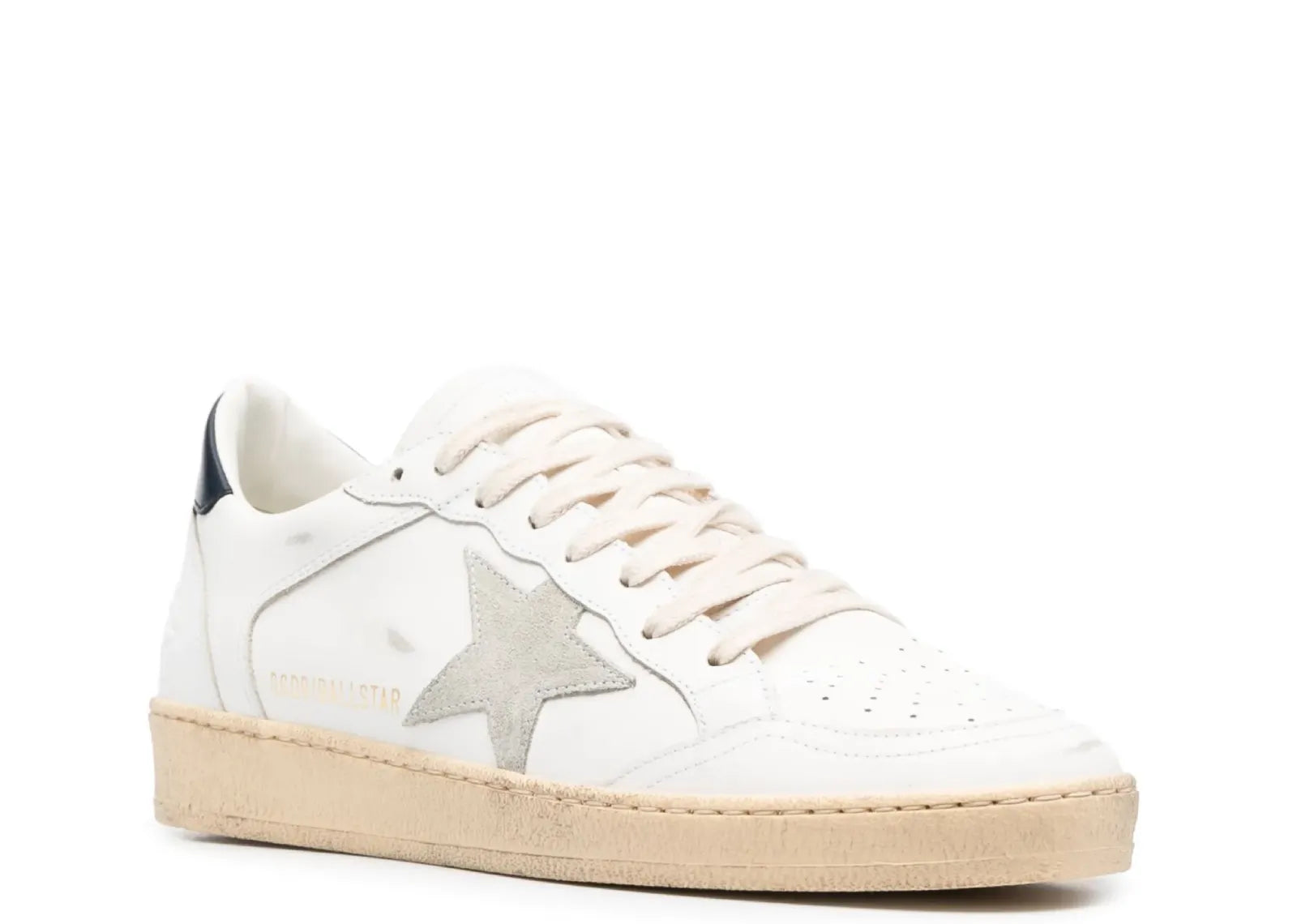 Ball-Star White Leather
