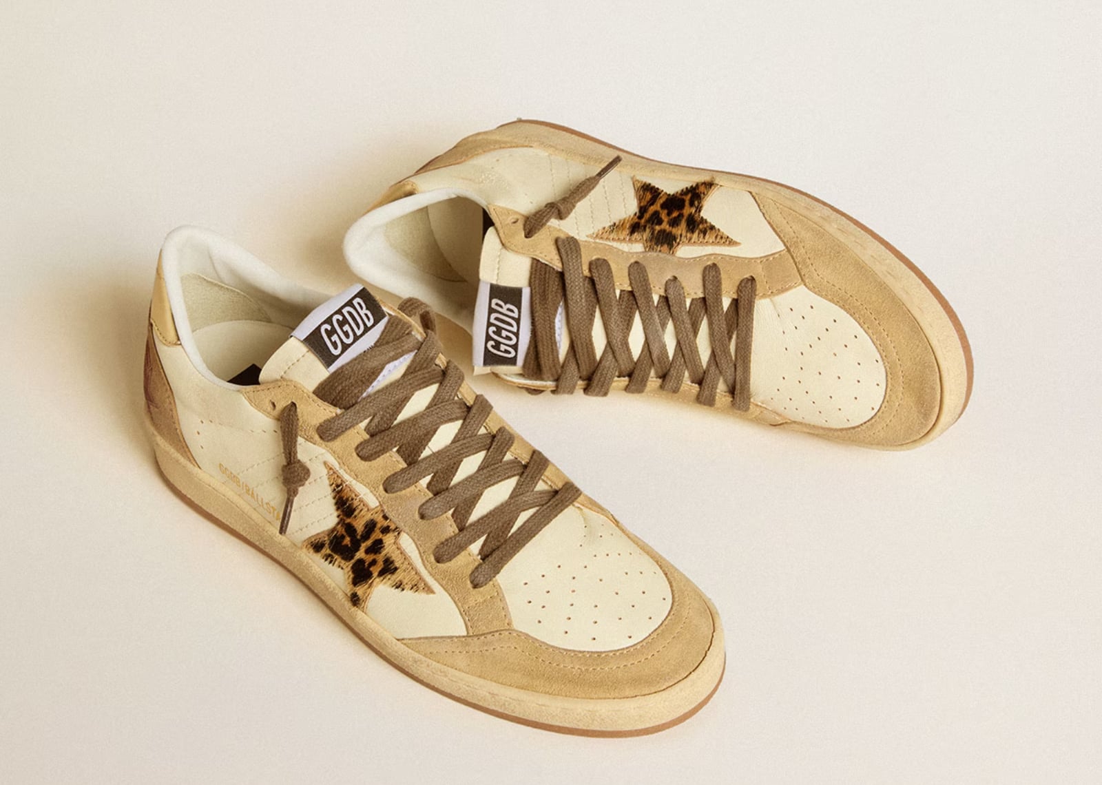Ball-Star White Nappa Sand Suede (W)