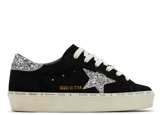 Hi-Star Black Suede Glitter Heel (W)
