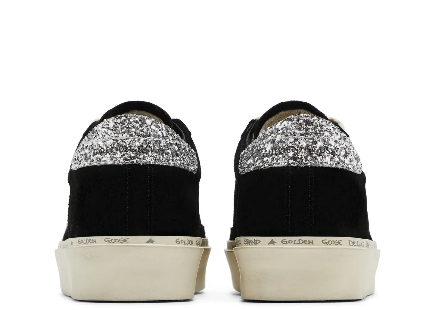 Hi-Star Black Suede Glitter Heel (W)