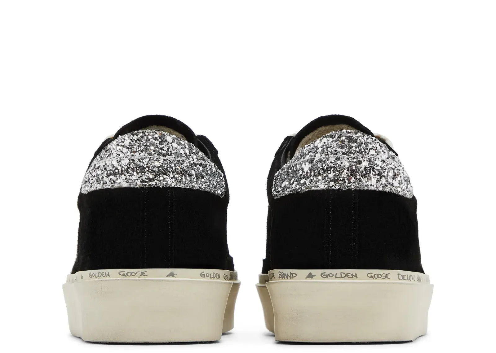 Hi-Star Black Suede Glitter Heel (W)