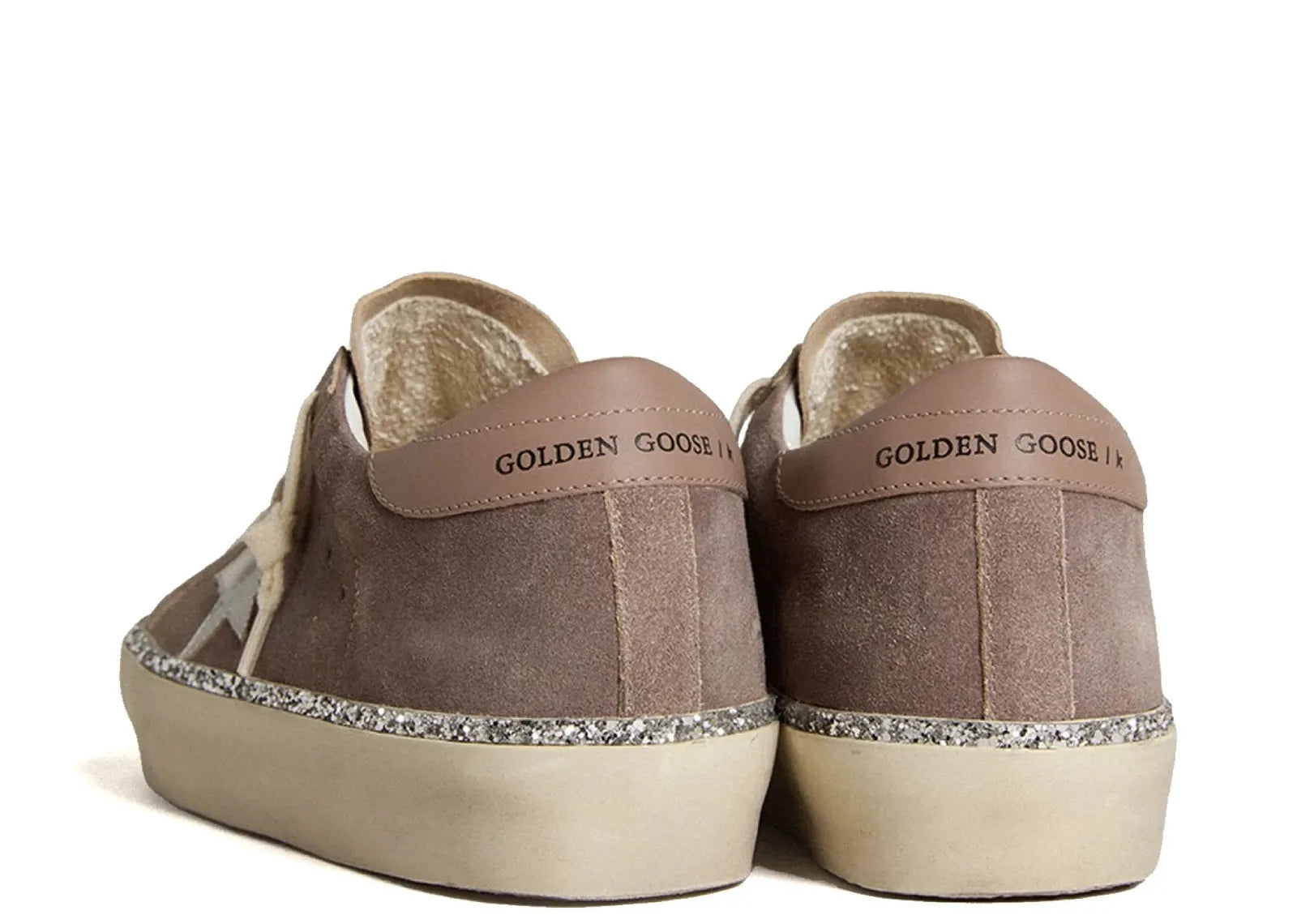 Hi-Star Brown Suede Silver Star Silver Glitter Foxing (W)