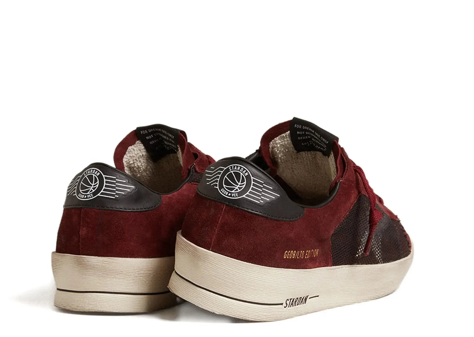 Stardan Bordeaux Black Suede Mesh