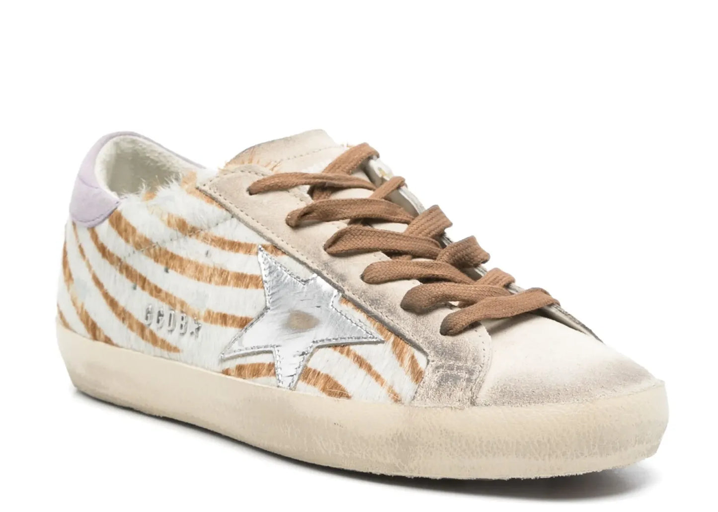Super-Star Beige Pony Skin White Star Lilac Heel (W)