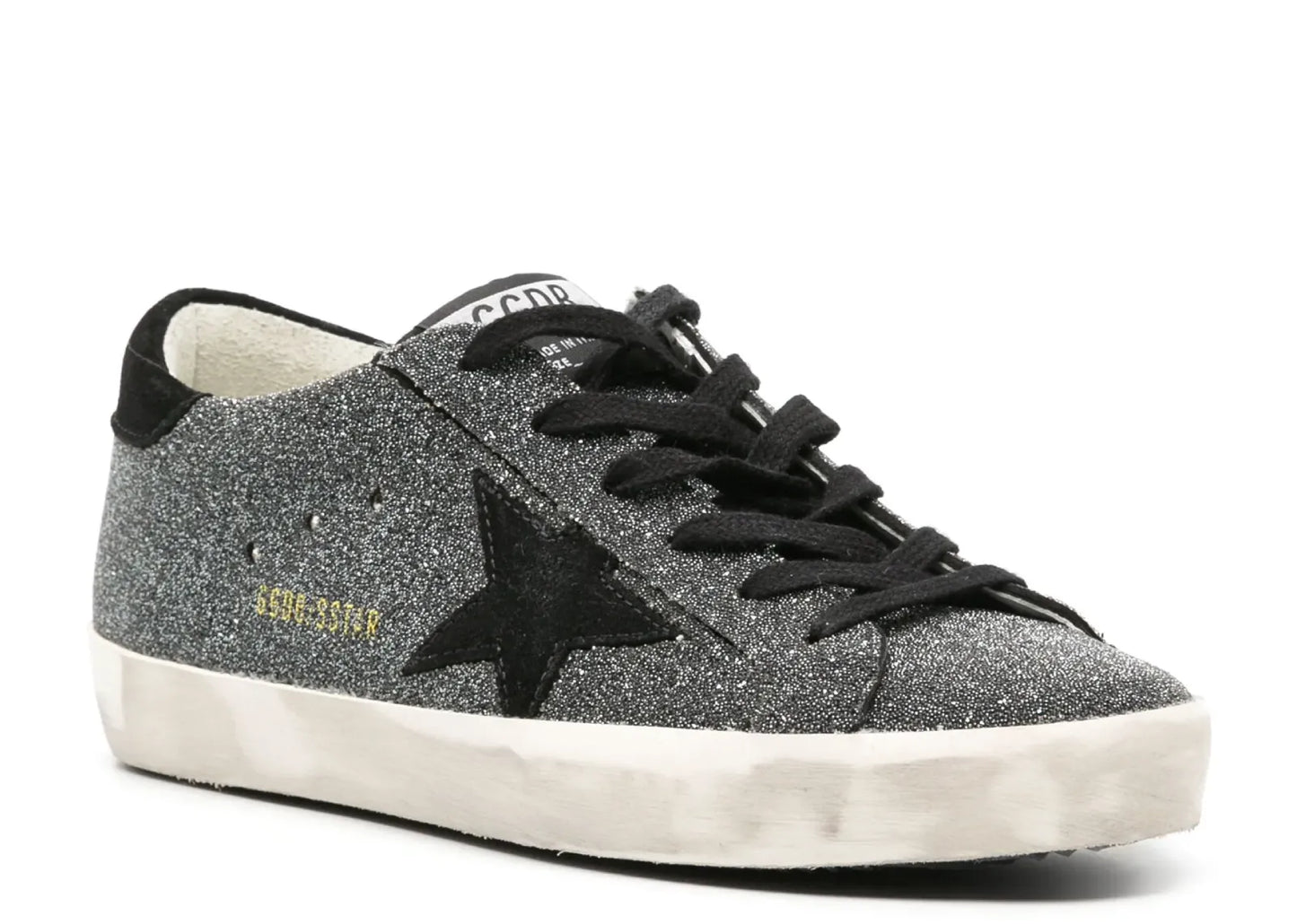 Super-Star Black Swarovski Crystal Black Suede Star Heel (W)