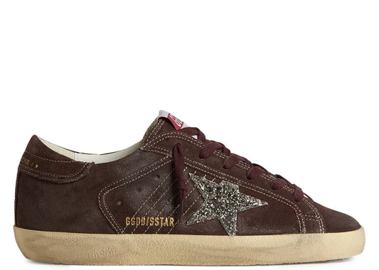 Super-Star Brown Suede Silver Glitter Star (W)