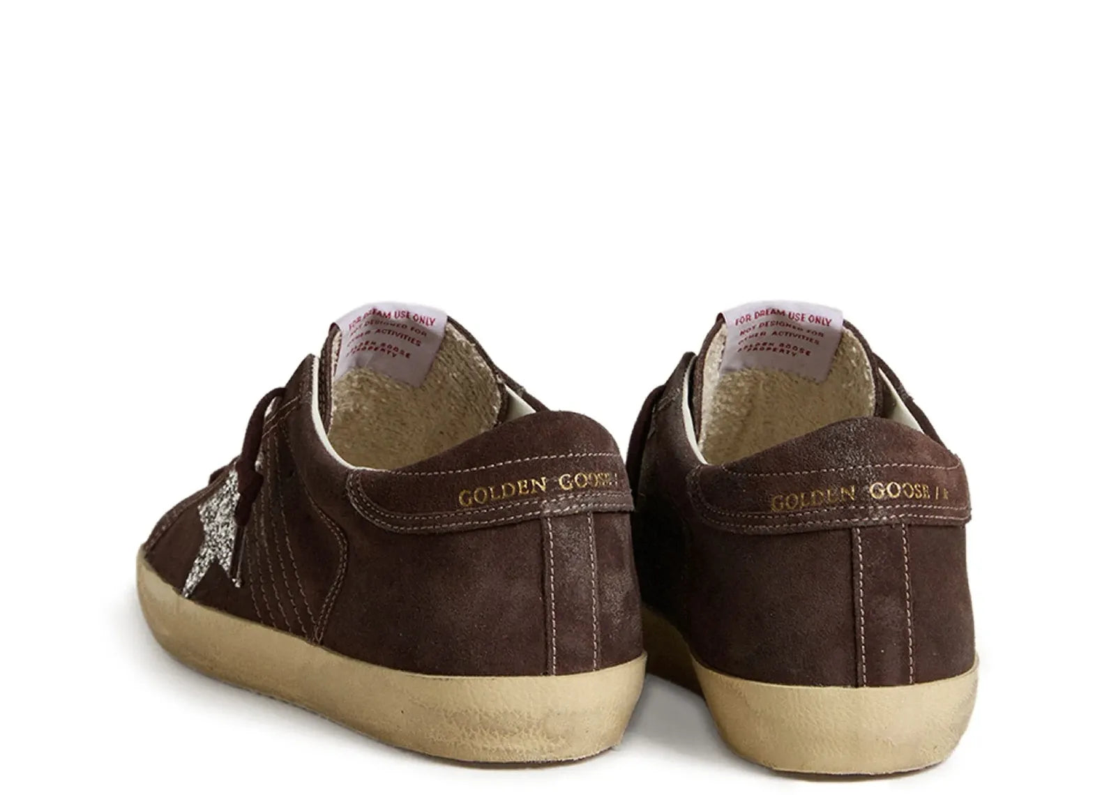 Super-Star Brown Suede Silver Glitter Star (W)