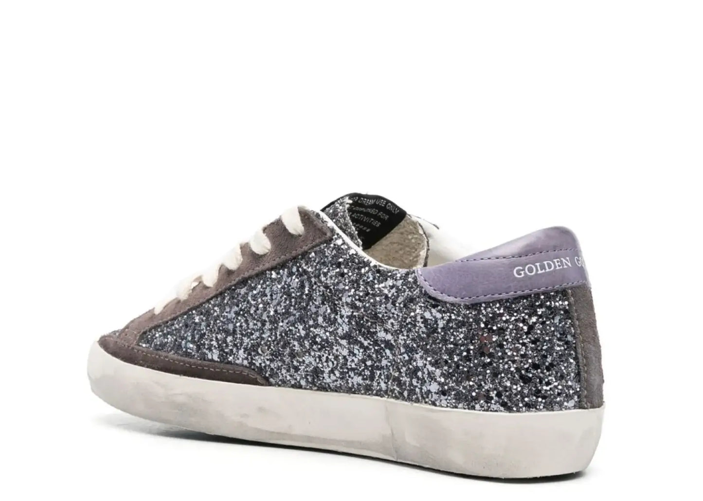 Super-Star Glitter Brown Star Lilac Heel Tab (W)