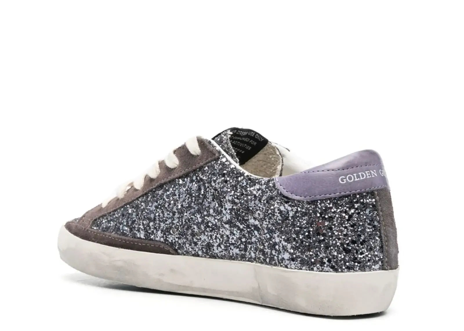 Super-Star Glitter Brown Star Lilac Heel Tab (W)