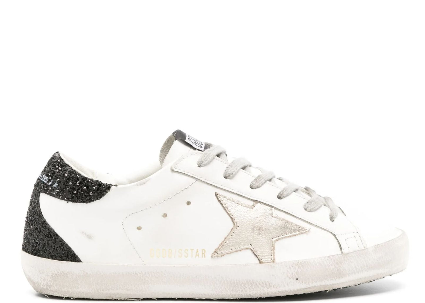 Super-Star Gold Star Black Glitter Heel (W)
