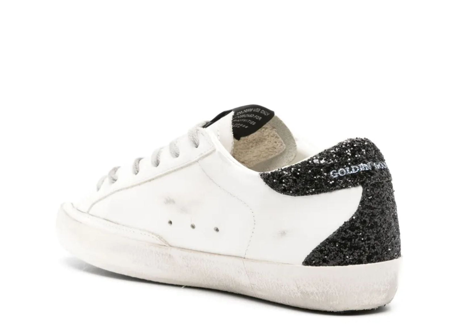Super-Star Gold Star Black Glitter Heel (W)