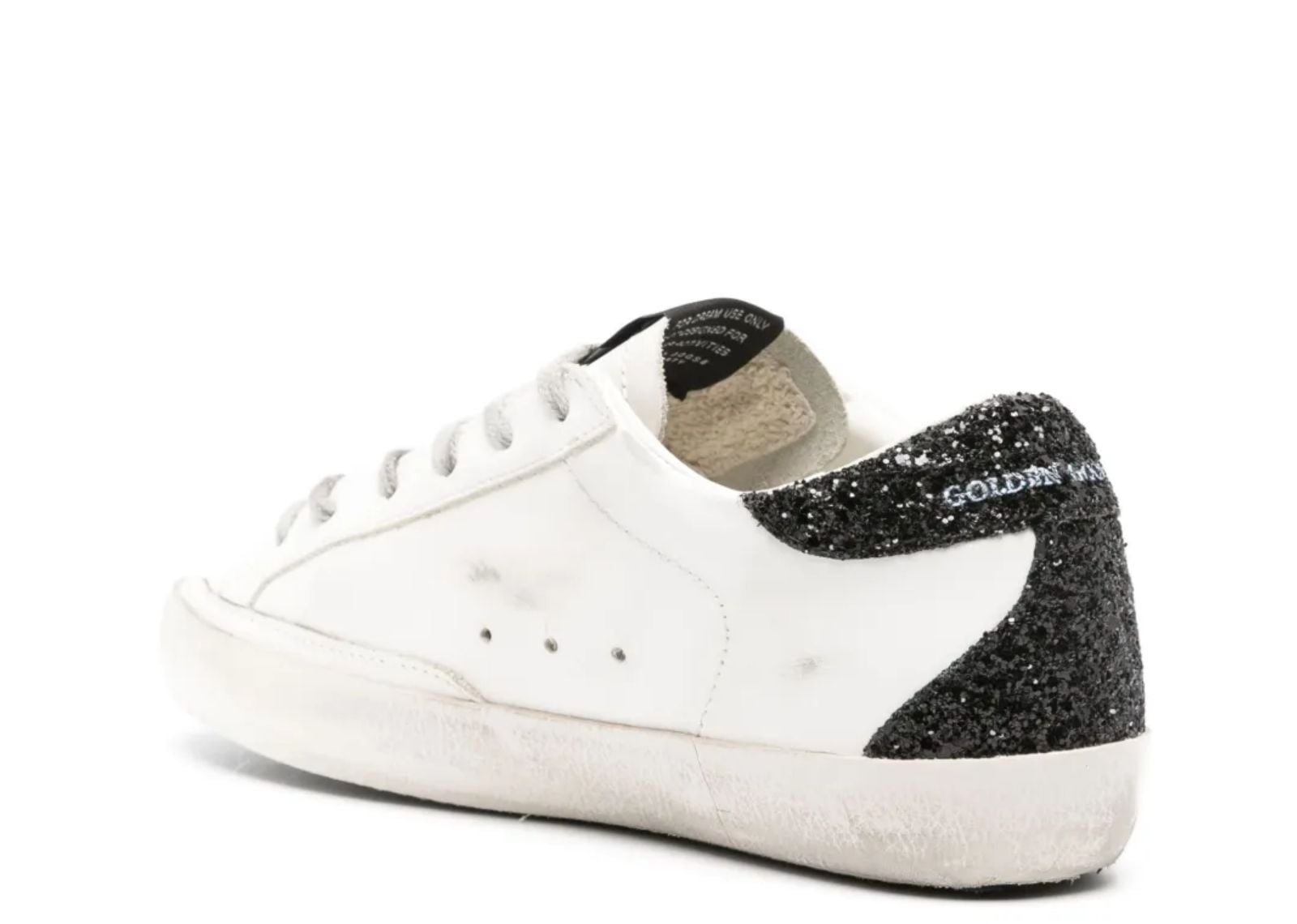 Super-Star Gold Star Black Glitter Heel (W)