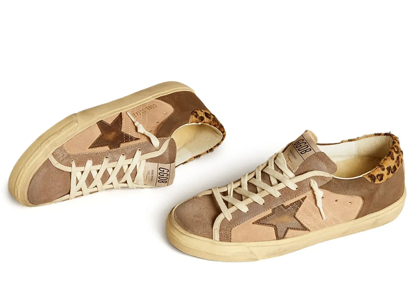Super-Star Light Pink Brown Suede Leopard Heel (W)