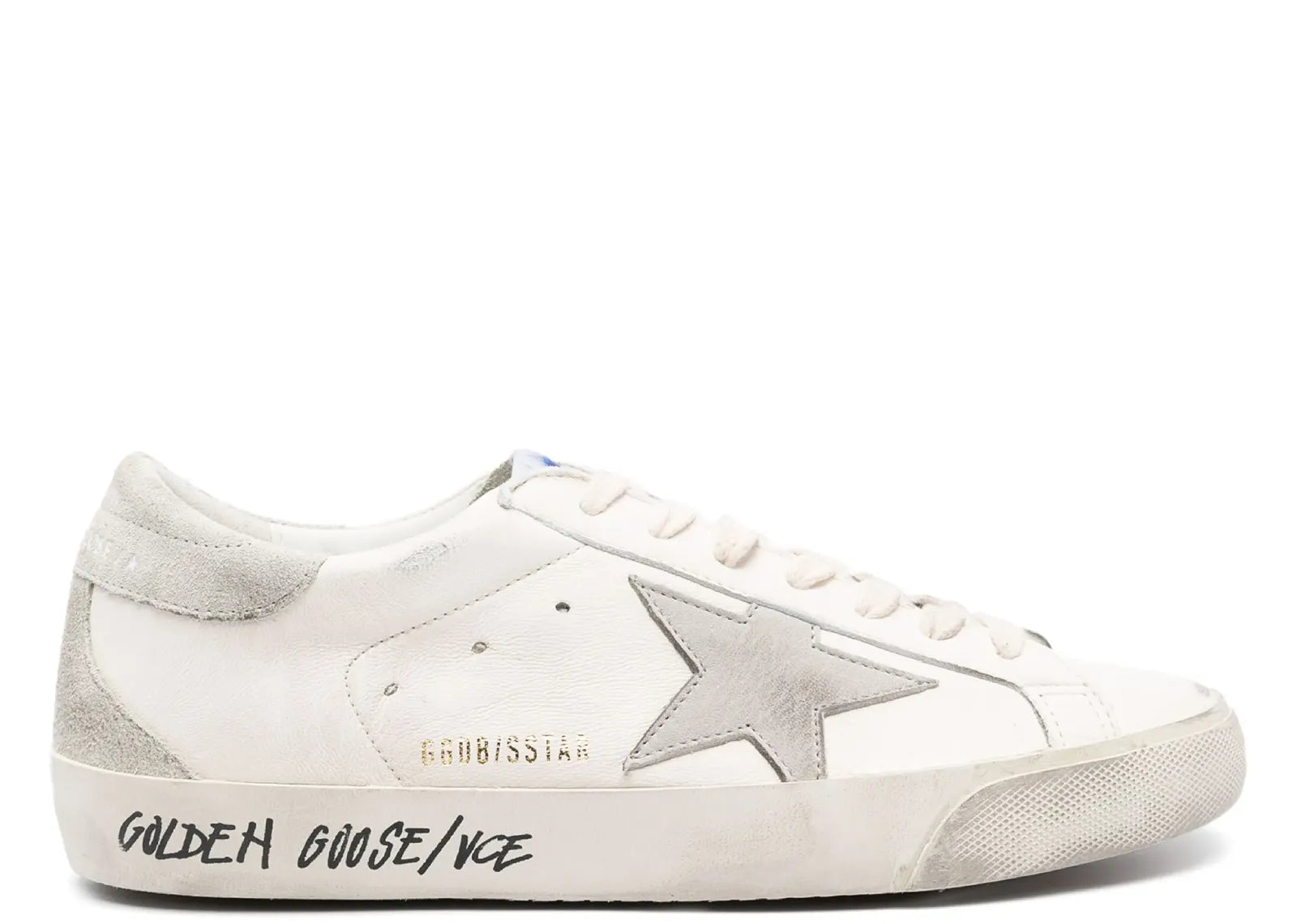 Super-Star Off White Leather Beige Heel