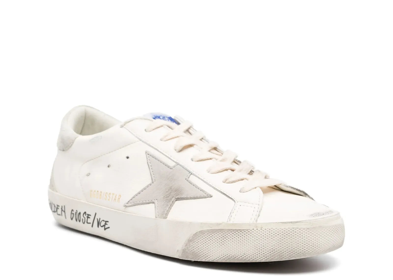 Super-Star Off White Leather Beige Heel