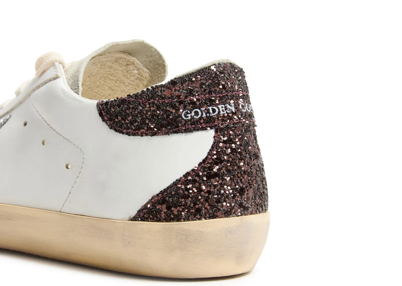 Super-Star Silver Star Brown Glitter Heel (W)