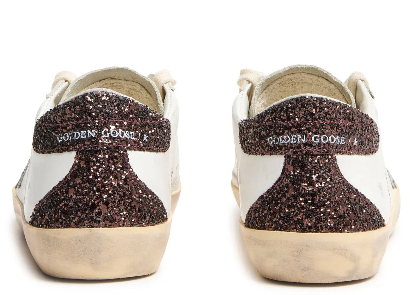 Super-Star Silver Star Brown Glitter Heel (W)