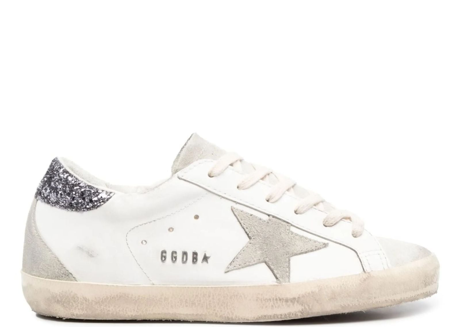 Super-Star Light Beige Leather Perforated Logo