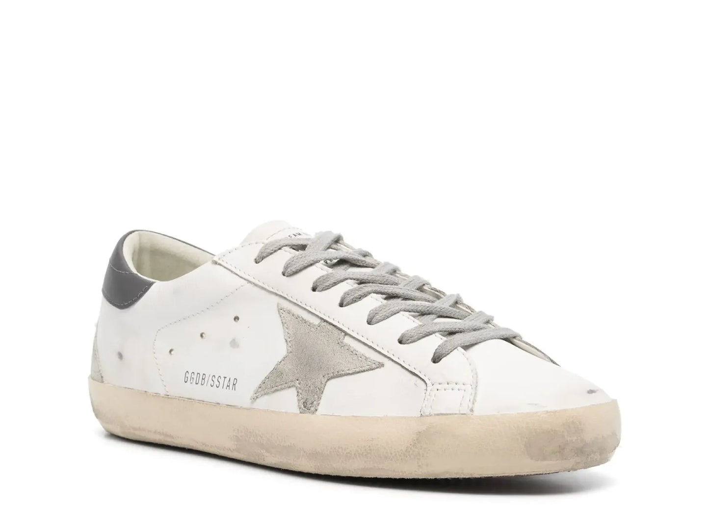 Super-Star White Gray Distressed