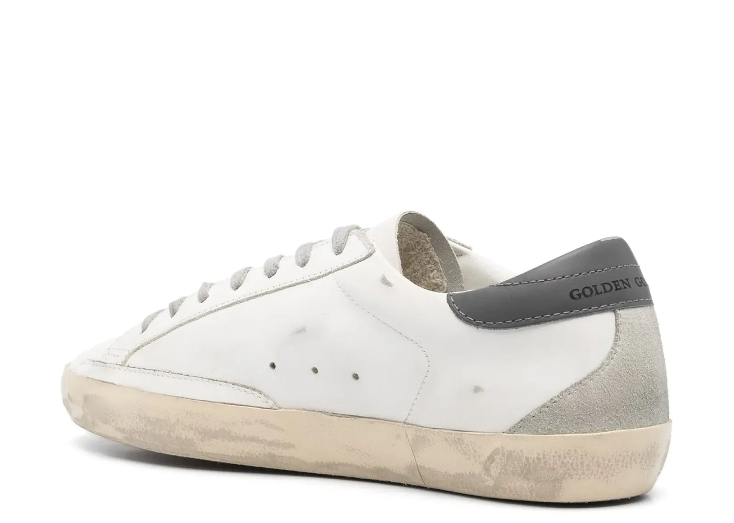 Super-Star White Gray Distressed