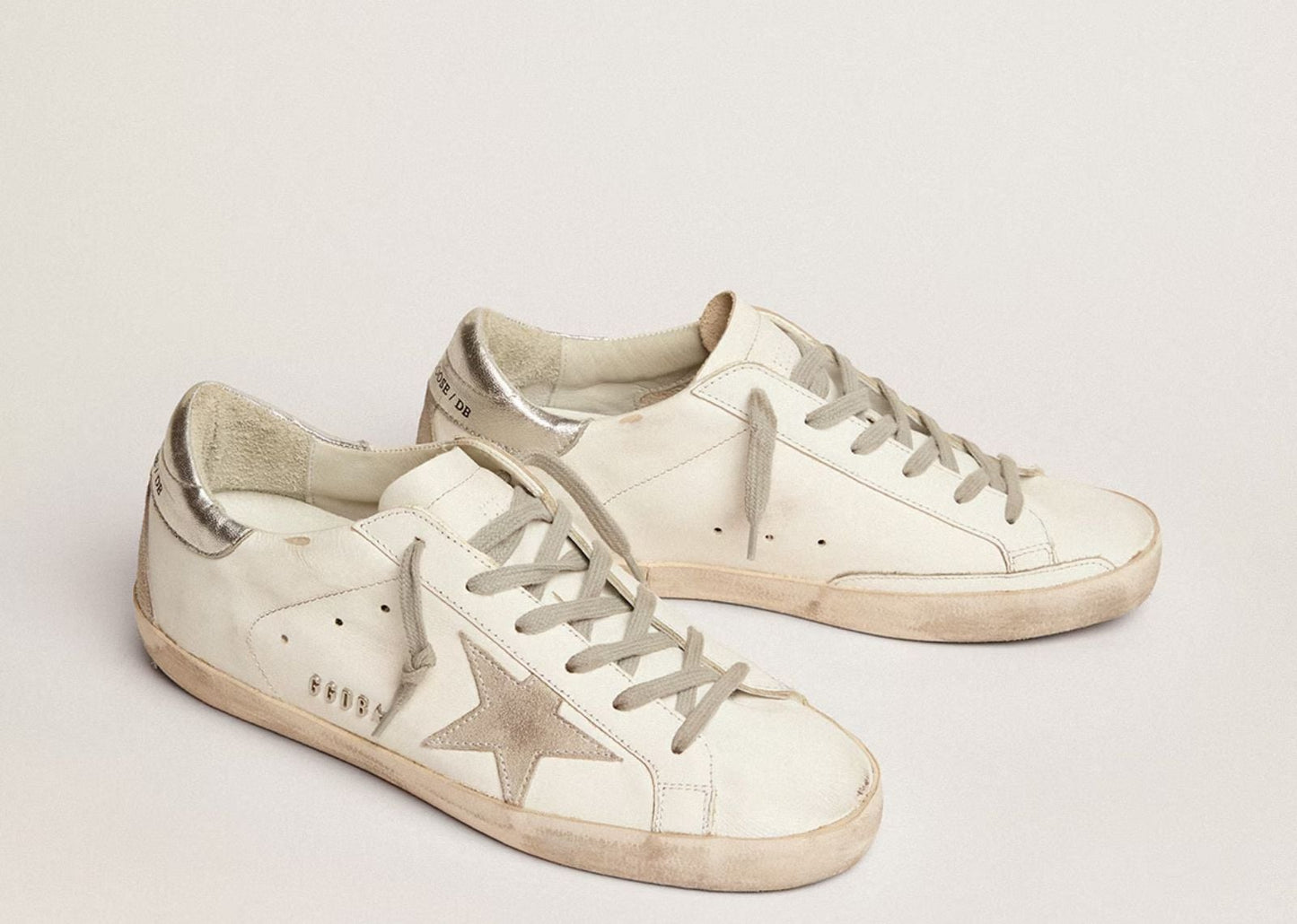 Super-Star White Ice Silver with Metal Stud Lettering (W)
