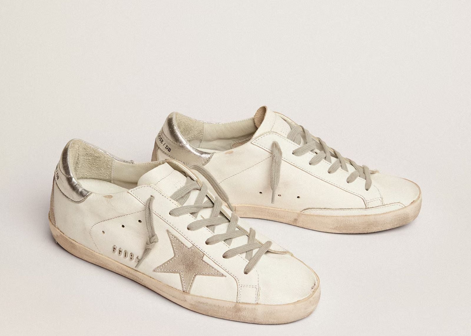 Super-Star White Ice Silver with Metal Stud Lettering (W)