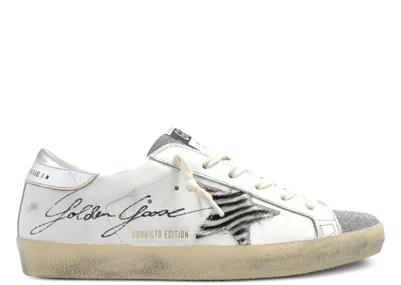 Super-Star White Leather Glitter LTD Edition (W)