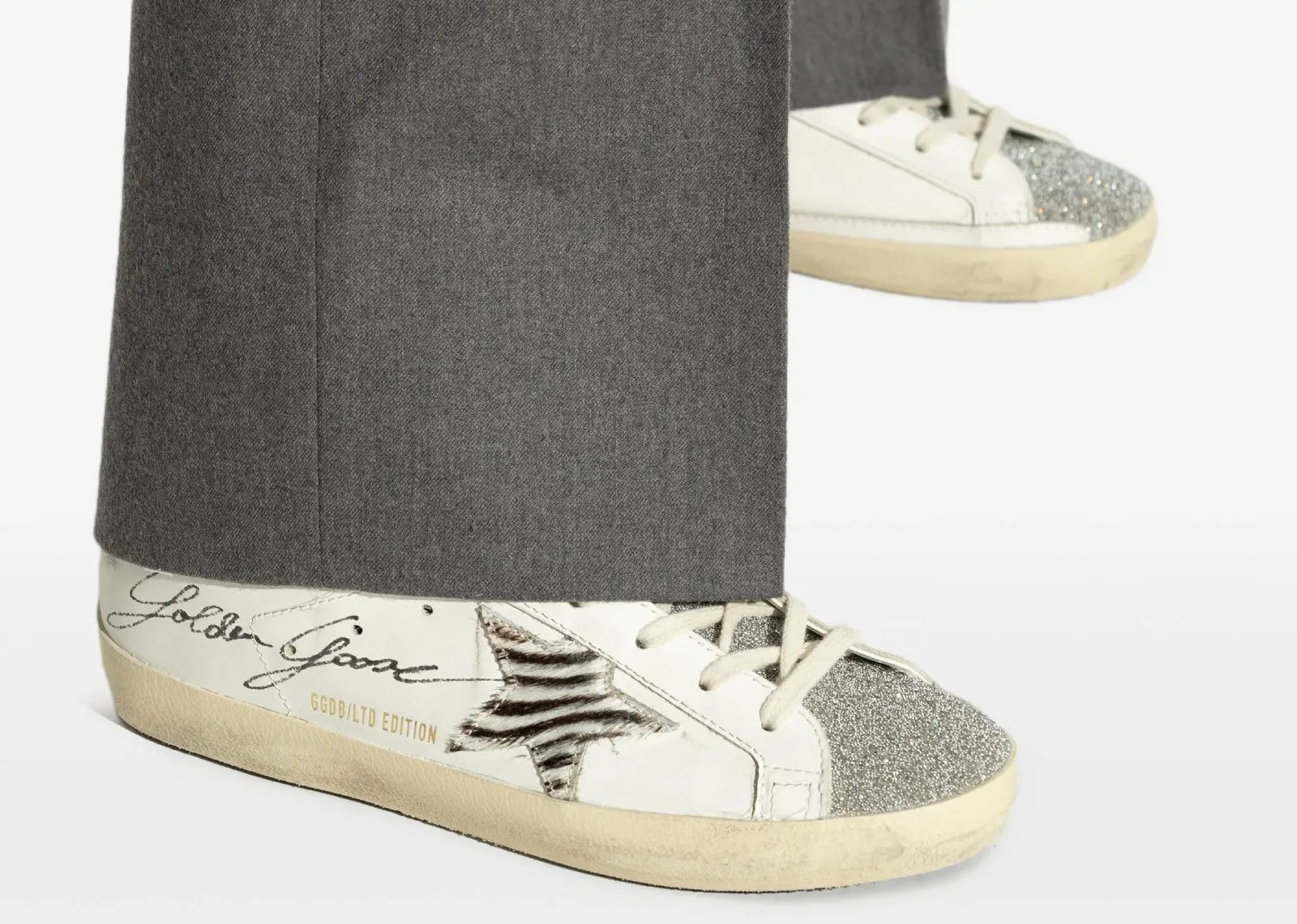 Super-Star White Leather Glitter LTD Edition (W)