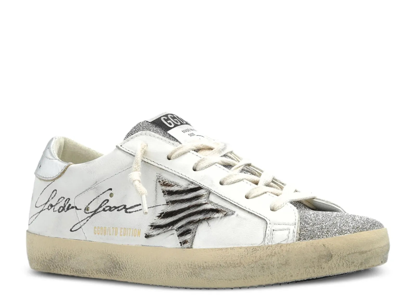 Super-Star White Leather Glitter LTD Edition (W)