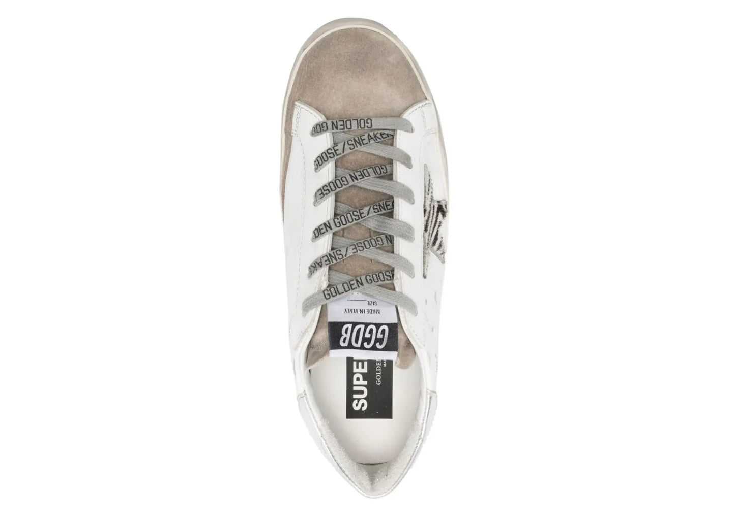 Super-Star White Zebra Pony Star Silver Heel (W)