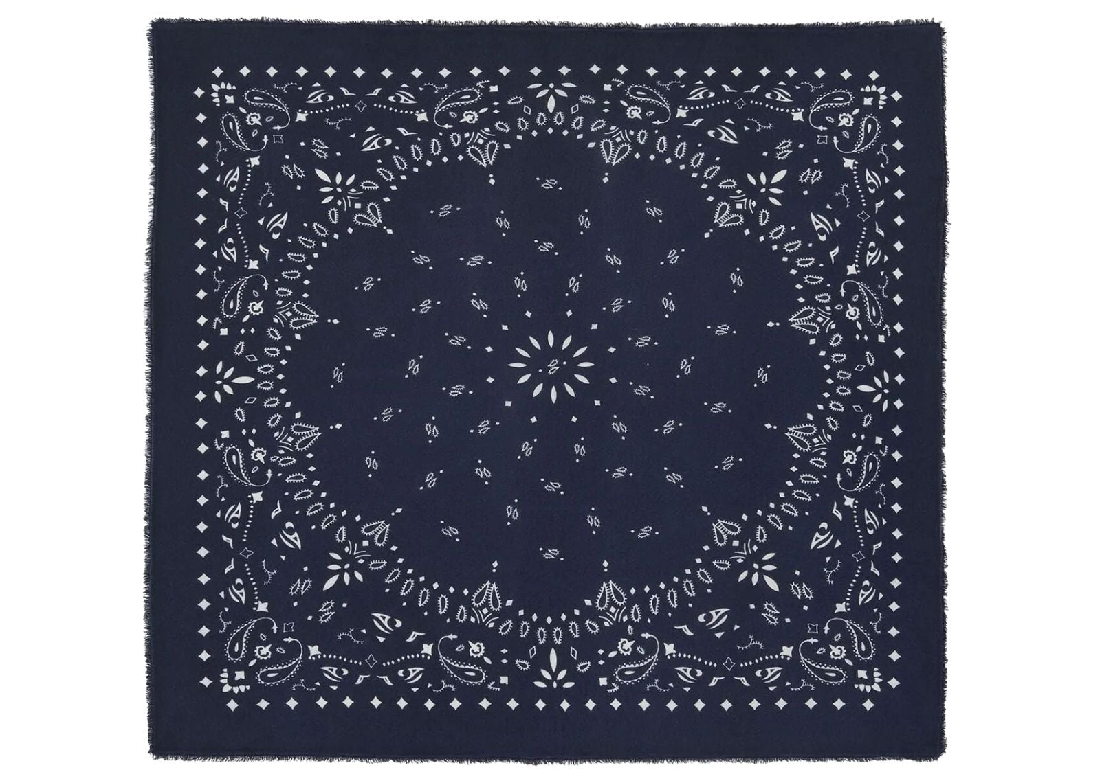 Extra Large Cashmere Bandana Chiko Dark Navy Blue