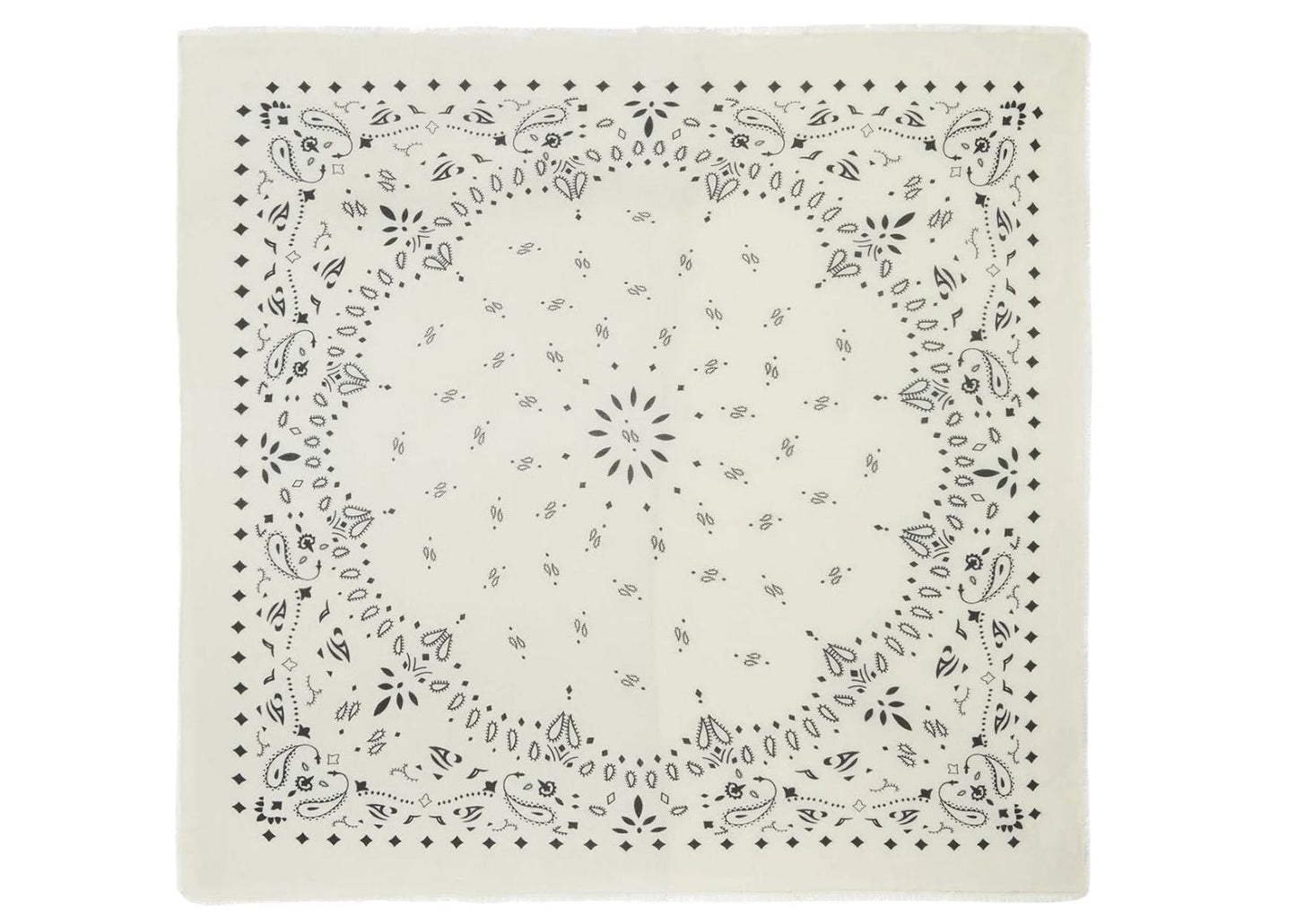 Extra Large Cashmere Bandana Chiko White