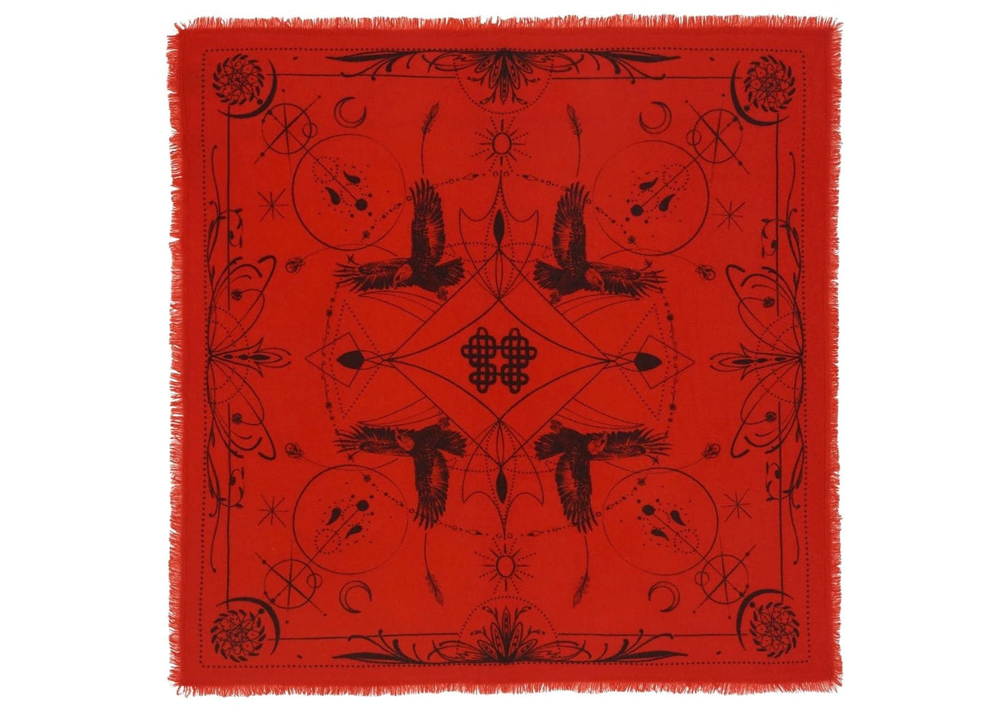 Large Bandana Hiloki Red Orange
