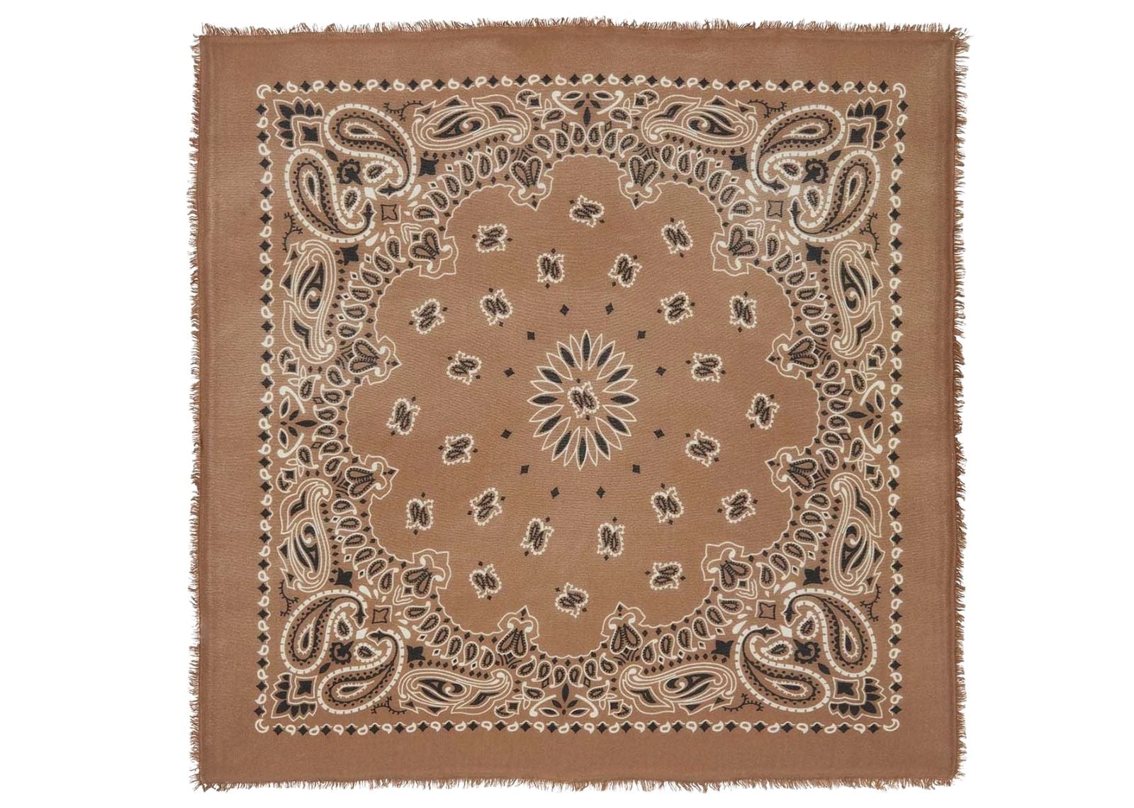 Large Cashmere Bandana Hachiko Caramelo
