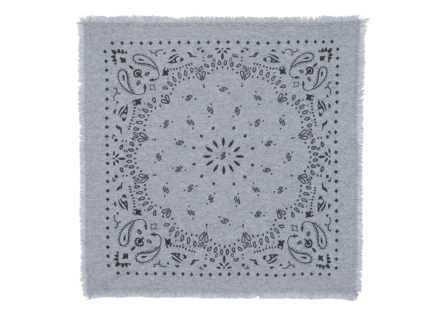 Large Cashmere Bandana Hachiko Marl Gray