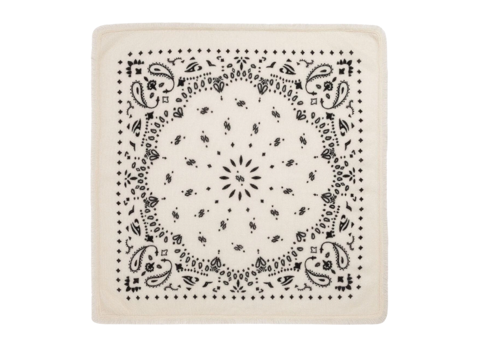 Small Cashmere Bandana Hachi White